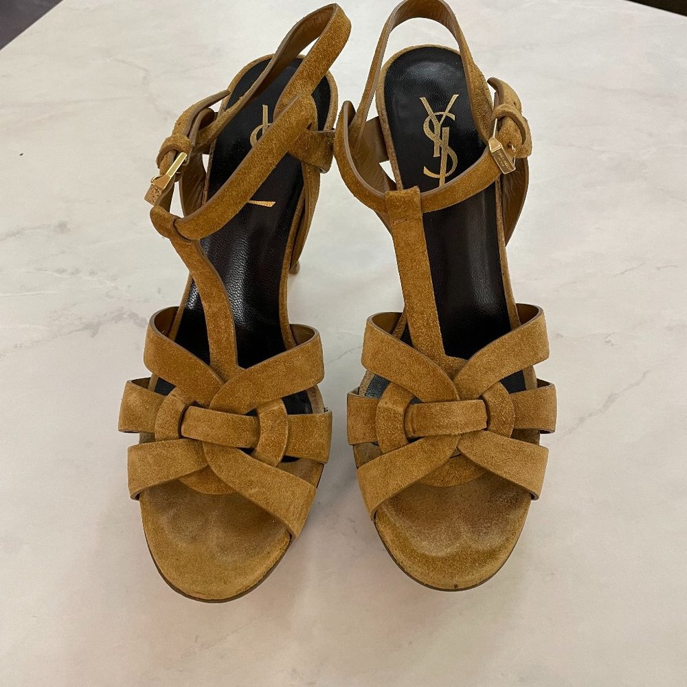 Saint Laurent Signature Platform Sandals